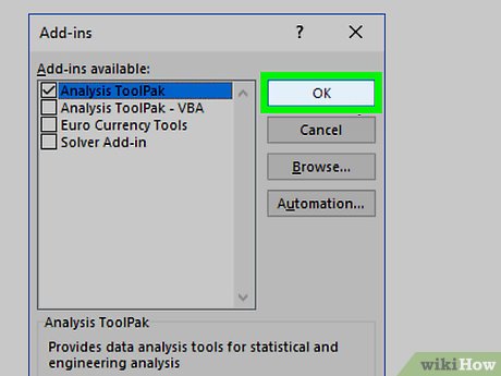 excel data analysis toolpak 2016 mac